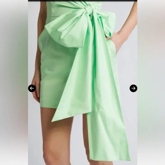 French Connection Florida Summer Tie Waist Strapless Minidress - Picture 4 of 6